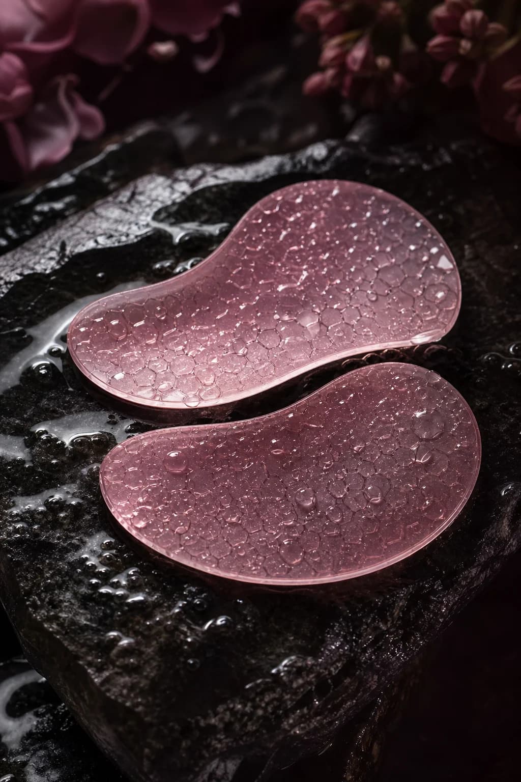 Hydrogel-Augenpads mit Serumtropfen